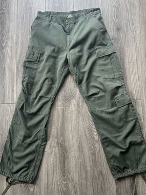 Vintage Green Cargo Pants - Durable Utility Trousers